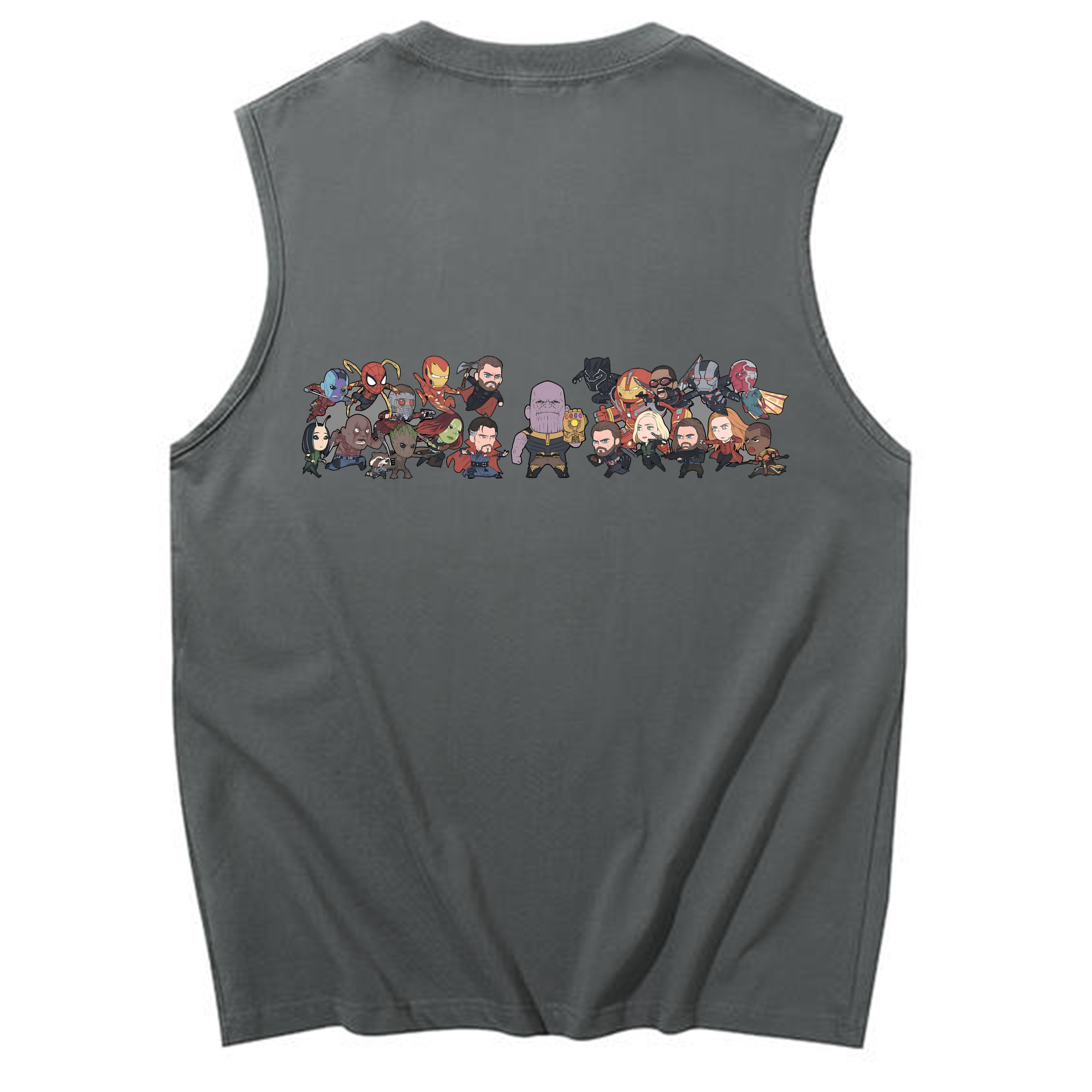 （画像用） アベンジャーズ The Avengers コットン100％タンクトップ（背面プリント）
